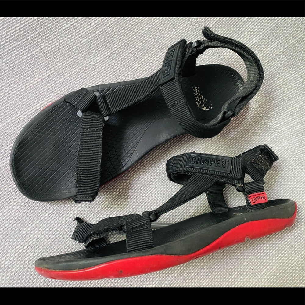CAMPER x Sail GP Black/Red Waterproof Sandal